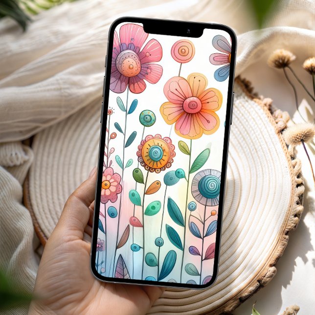 Whimisical Colorful Wildflowers | Phone Case (Creator Uploaded)