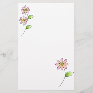 Whimisical Floral Stationery