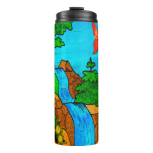 Whimsey Falls Nature Fantasy Thermal Tumbler