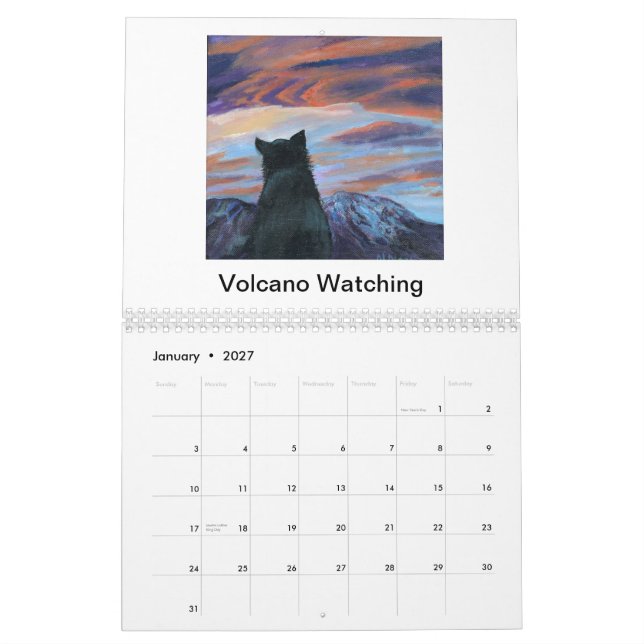 Whimsical 2014 Calendar (Jan 2027)