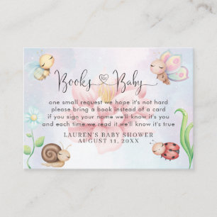 Whimsical A Little Love Bug Rainbow Books For Baby Enclosure Card