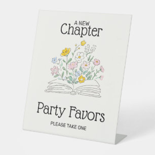 Whimsical A New Chapter Bridal Shower Sign