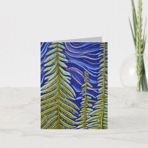  Whimsical Abstract Evergreens  Card