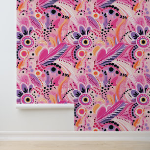 Whimsical Abstract Modern Colourful #4 Wallpaper
