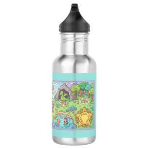 Whimsical Adventure Map Fantasy School Bottle