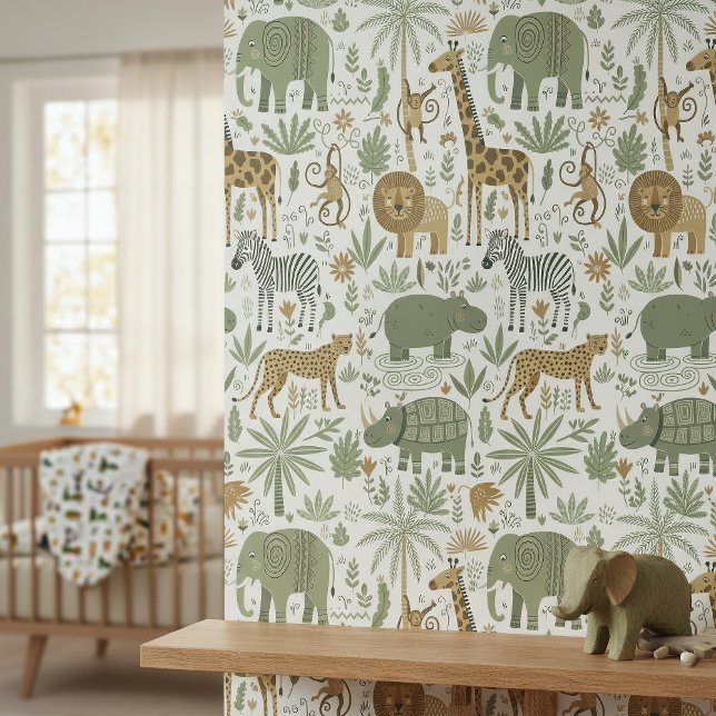 Whimsical African Animals Pattern ID1263 Wallpaper (Creator Uploaded)