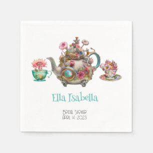 Whimsical Afternoon Tea Party  Napkin