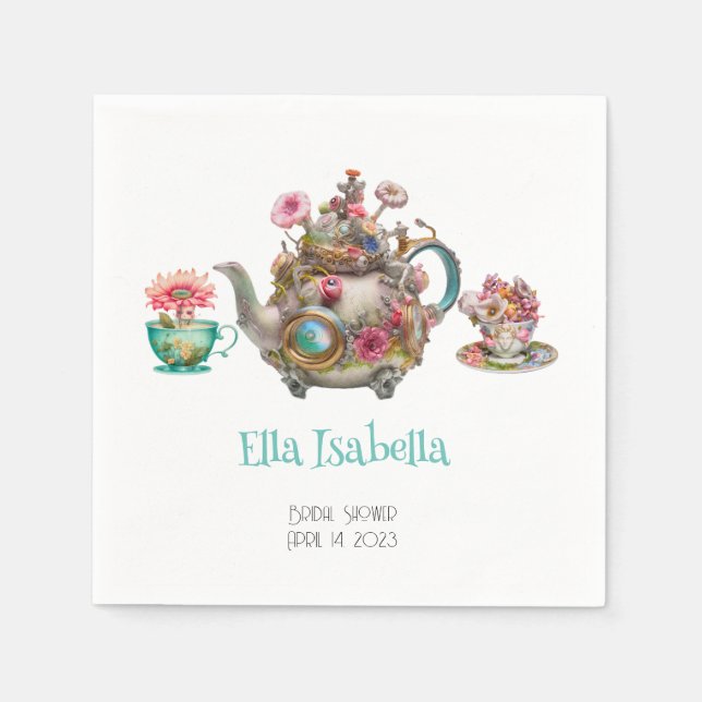 Whimsical Afternoon Tea Party  Napkin (Front)