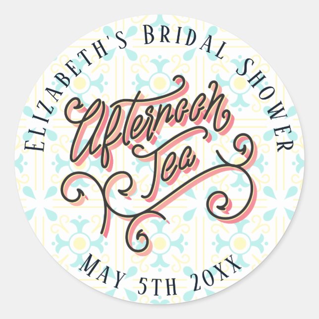 Whimsical Afternoon Tea Stickers (Front)