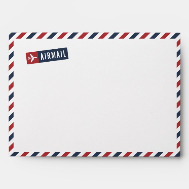 Whimsical Airmail Envelope (Front)