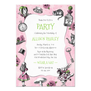 Alice In Wonderland Invitations Uk 3