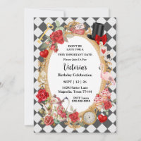 Whimsical Alice Mad Hatter Wonderland Birthday