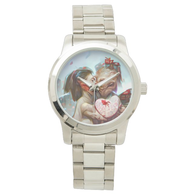 Whimsical Alien Romance Watch (Front)