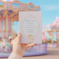 Whimsical Amusement Park Carousel Baby Shower