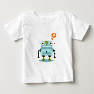 Whimsical and Artistic Robot Love Kids Shirt