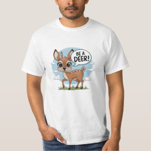 Whimsical and Bold Deer Lover Graphics T-Shirt