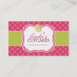Whimsical and Cute Cupcake Business Cards