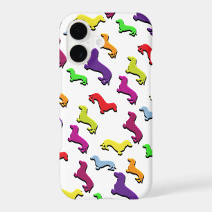 Whimsical and Fun Colourful Dachshund dogs Pattern