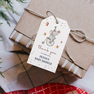 Whimsical Animals Circus Birthday Party Gift Tag