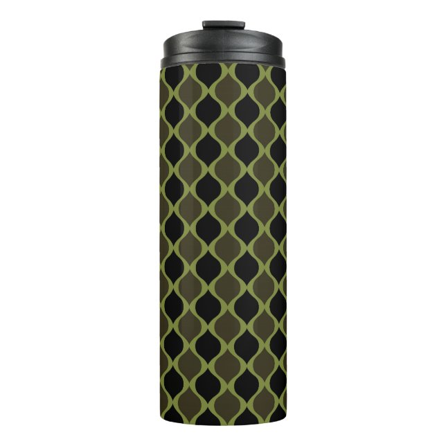 Whimsical Army themed Pattern Thermal Tumbler (Front)