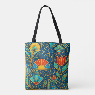 Whimsical Art Deco Design Tote Bag