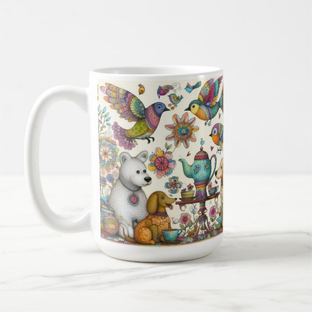 Whimsical Art Mug (Left)