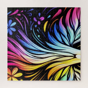 Whimsical Art on a 20x20" 652 piece Jigsaw Puzzle