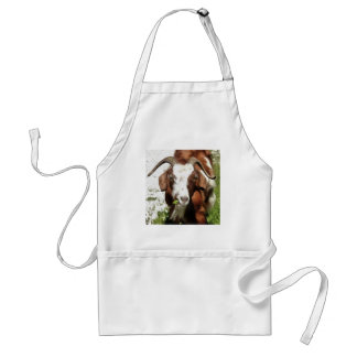 Whimsical Artistic Portrait Of A Goat Grazing Standard Apron