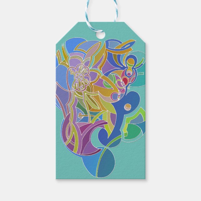 Whimsical Artwork Gift Tags (Front)