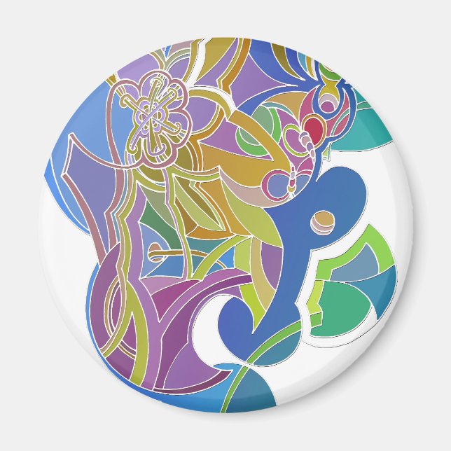 Whimsical Artwork Magnet (Front)