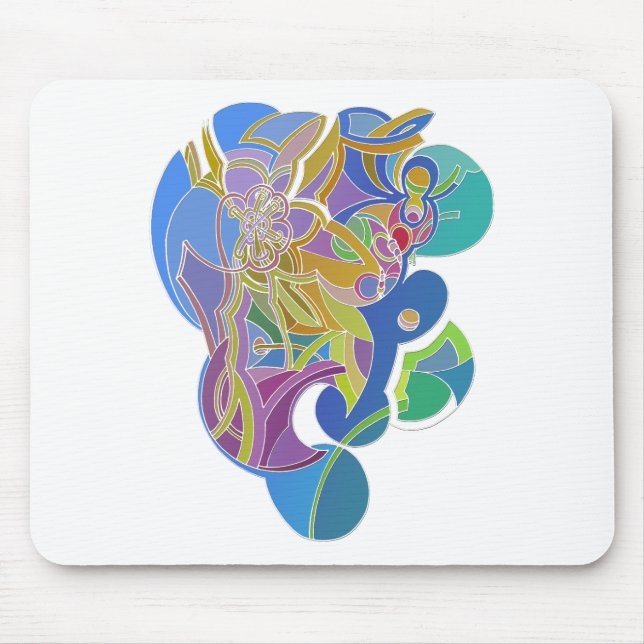 Whimsical Artwork Mouse Mat (Front)