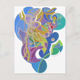 Whimsical Artwork Postcard