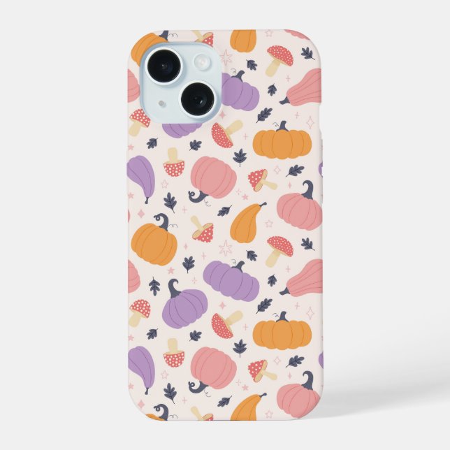 Whimsical Autumn Harvest iPhone 15 Case (Back)