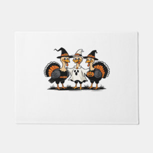 Whimsical Autumn Patchwork Pumpkin  Cozy Fall Flor Doormat