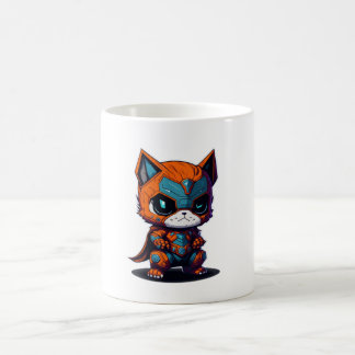 Whimsical Baby Animal Superhero with Kawaii Style Coffee Mug