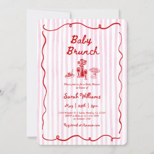 Whimsical Baby Brunch Baby Shower Girl Invitation