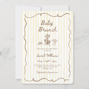 Whimsical Baby Brunch Baby Shower Girl Invitation