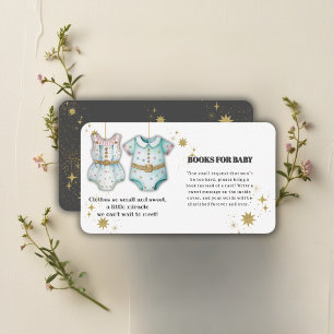 Whimsical Baby Clothes Gender Neutral Baby Shower Enclosure Card
