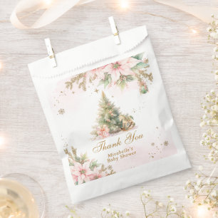 Whimsical Baby its cold outside pastel thank you Favour Bags