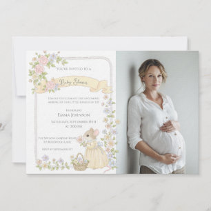 Whimsical Baby Shower Mice Baby Shower Invitation