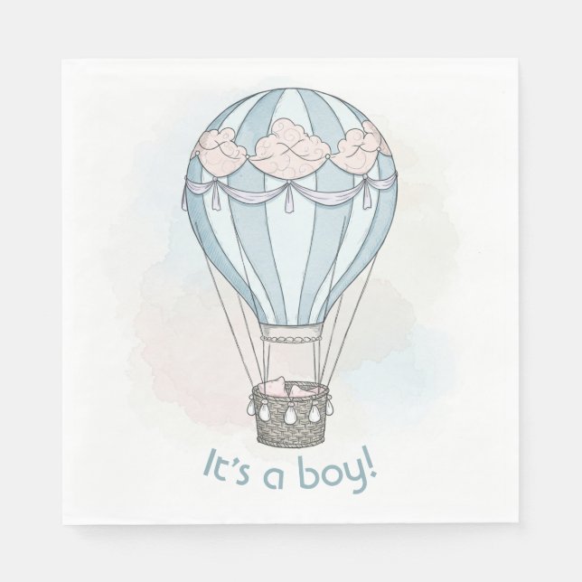 Whimsical baby shower napkins (Front)