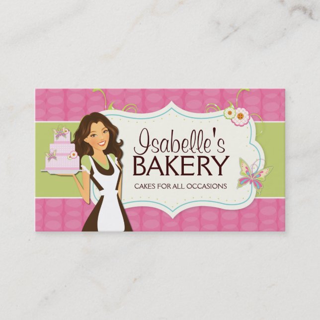 Whimsical Bakery Business Card (Front)