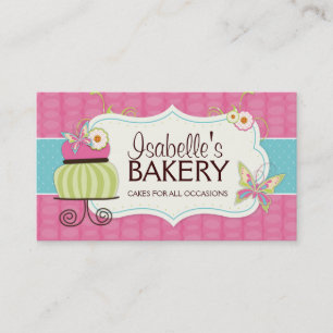 Whimsical Bakery Business Card