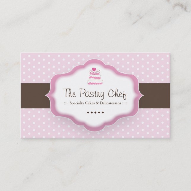 Whimsical Bakery Business Cards (Front)