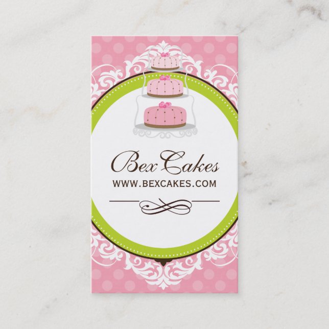 Whimsical Bakery Business Cards (Front)