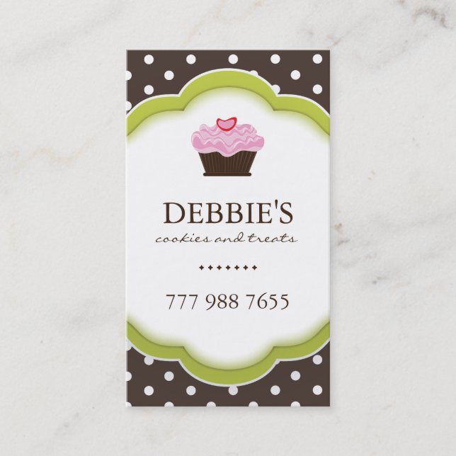 Whimsical Bakery Business Cards (Front)