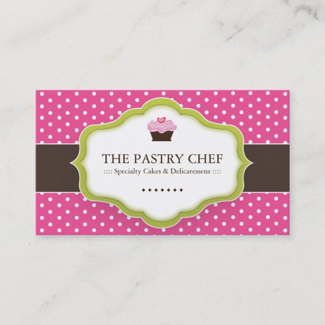Whimsical Bakery Business Cards (Front)