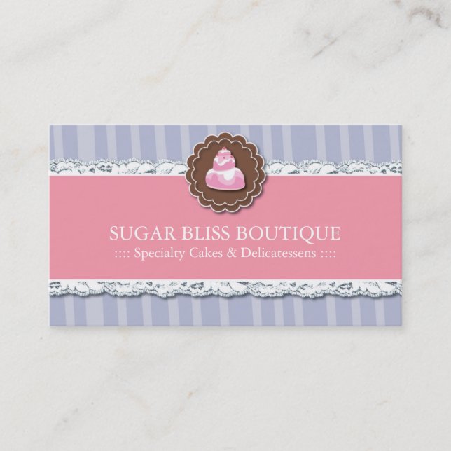 Whimsical Bakery Business Cards (Front)