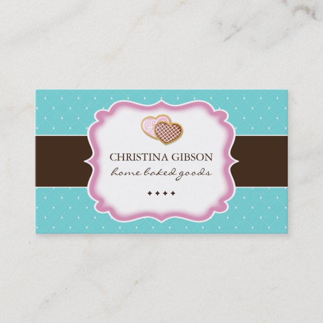 Whimsical Bakery Business Cards (Front)