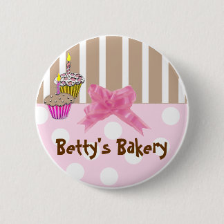 Whimsical Bakery Button Pin
